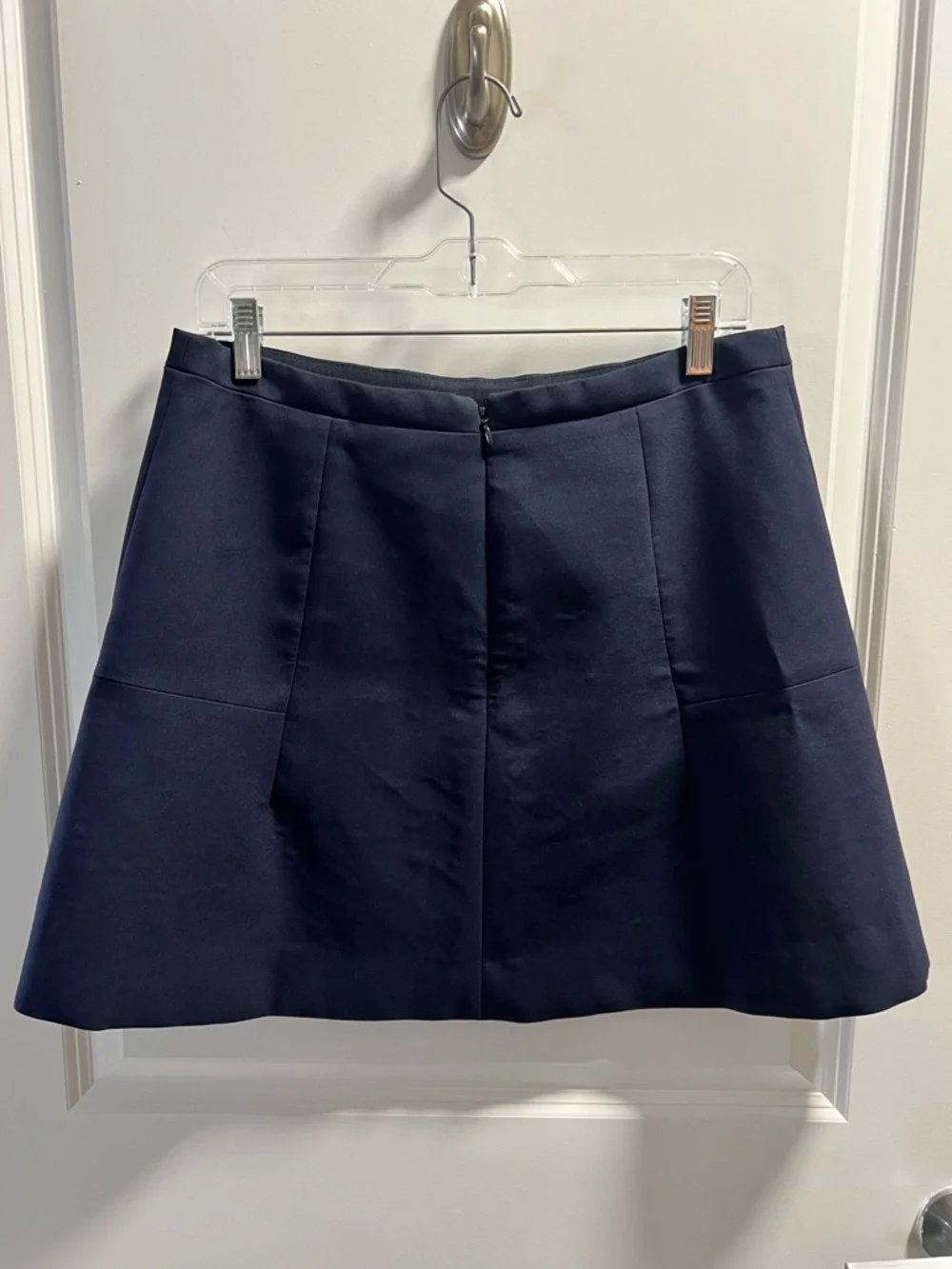 J. Crew Navy A-Line Skirt - Picture 2 of 5